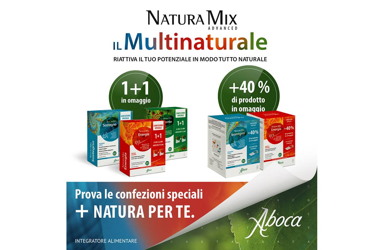 Aboca Natura Mix promozione