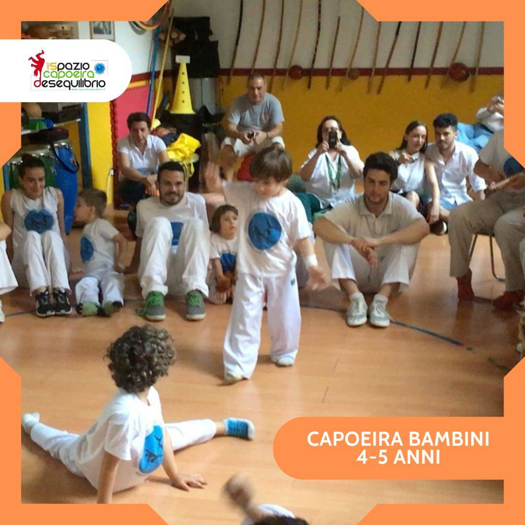 Capoeira bambini prescolare, 4 e 5 anni