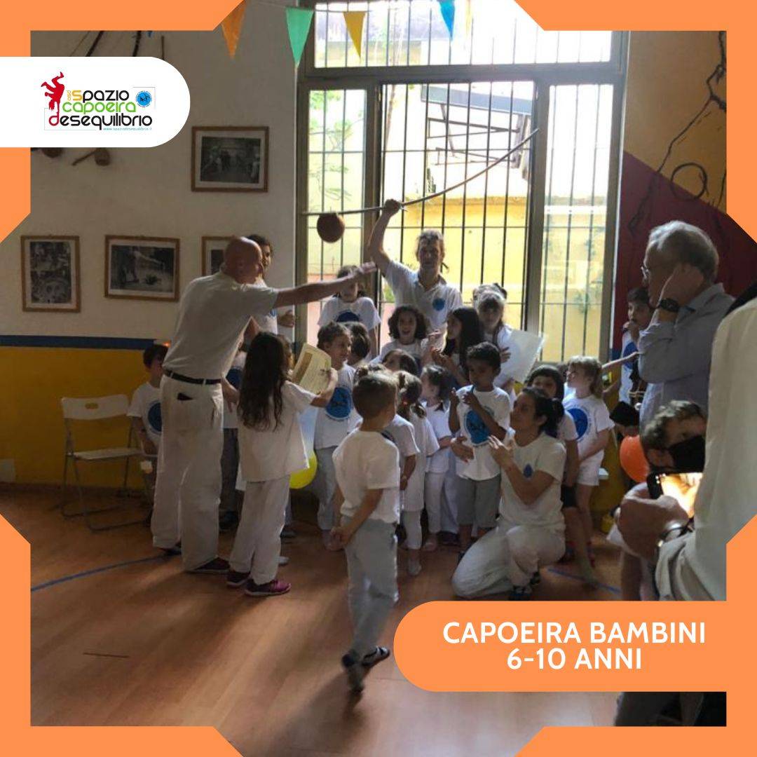 Capoeira bambini scolare, dai 6 ai 10 anni