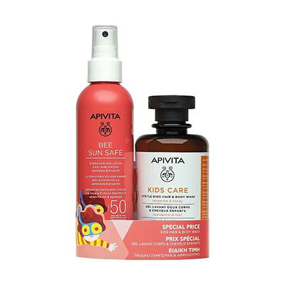 Apivita PROMO kids spray 50+ & Hair&Body Wash