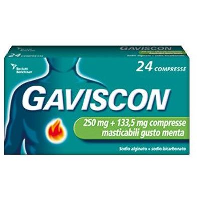 Gaviscon 24cpr gusto menta