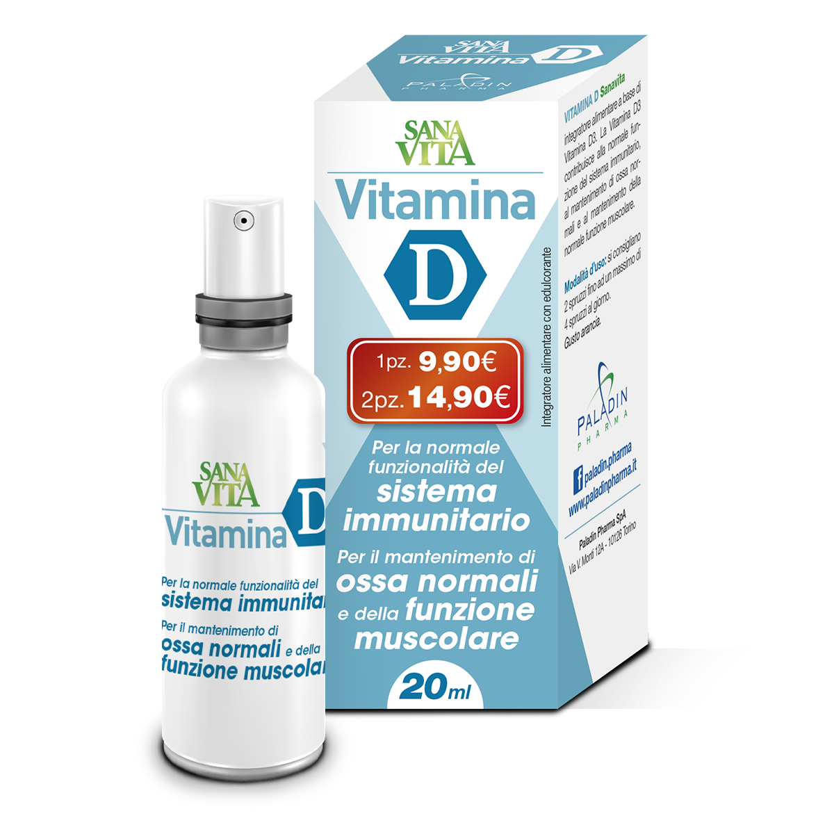 Sanavita vitamina D spray