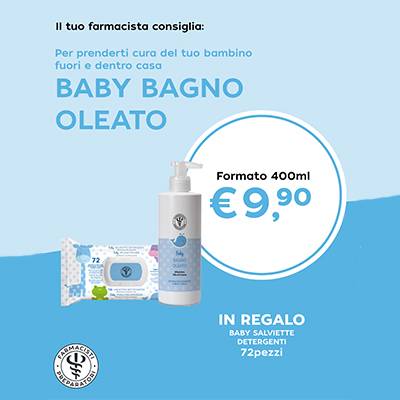 Baby bagno oleato + salviette in OMAGGIO