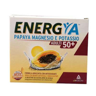 Energya papaya magnesio potassio adulti 50+ 14bst