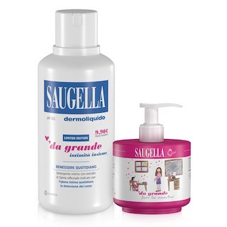 Saugella Dermoliquido detergente intimo + Saugella Girl Limited edition 