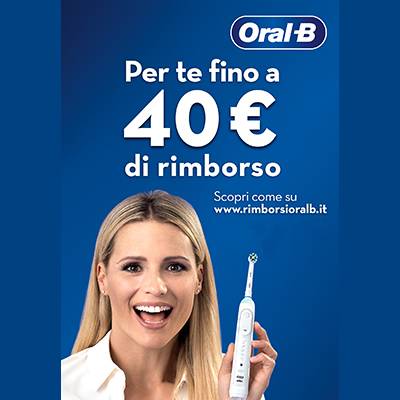 OralB Cashback fino a 40€ di rimborso