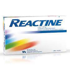 REACTINE 14 cpr 5mg + 120 mg RP