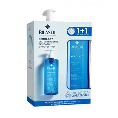 Rilastil Xerolact gel detergente delicato protettivo 1+1