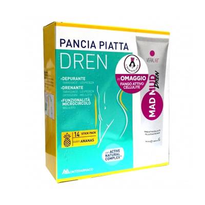 Pancia Piatta Dren 14 stick + OMAGGIO fango attivo cellulite