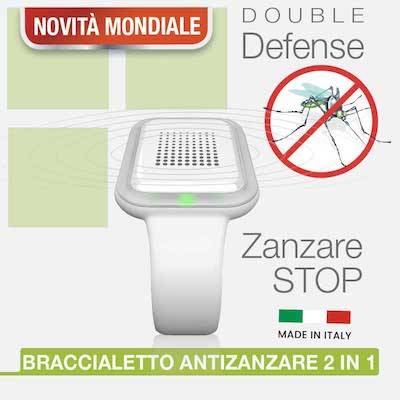 Braccialetto antizanzare 2 in 1