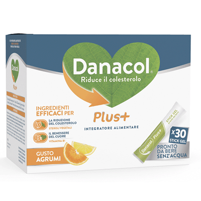 Danacol Plus+ 30 stick gel gusto agrumi 450 ml