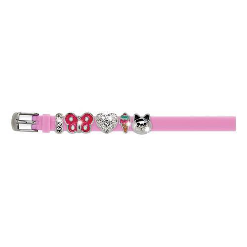 BRACCIALETTO ROSE SIL C/CHARMS