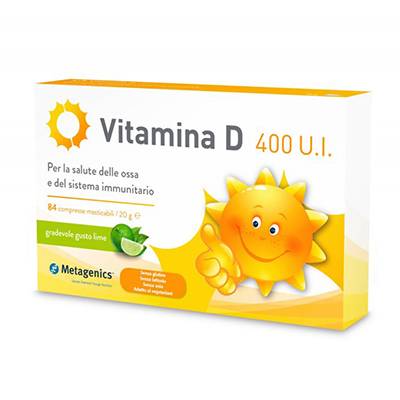 Vitamina D 400 UI Metagenics 84 cpr masticabili