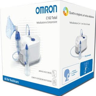 Corman Omron C102 Total Nebulizzatore a compressore con doccietta nasale
