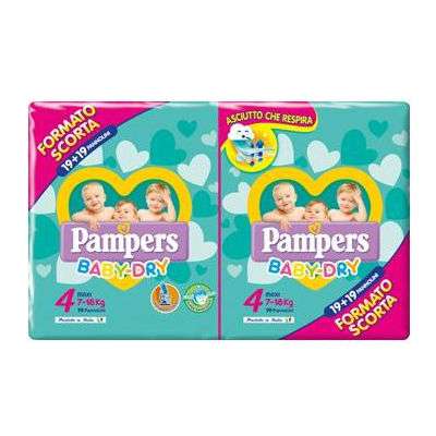 Pampers pannolini Baby Dry - pacco scorta